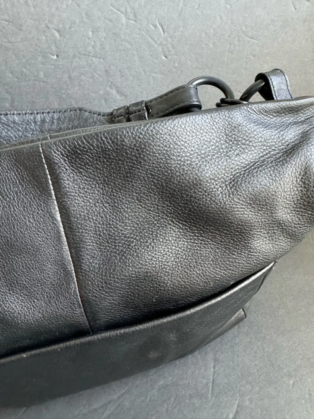 HOBO Black Leather Purse Shoulder Bag Old‎ Money Capsule Soft Slouchy